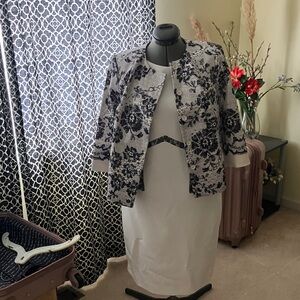 The Limited Black and White Floral Dress